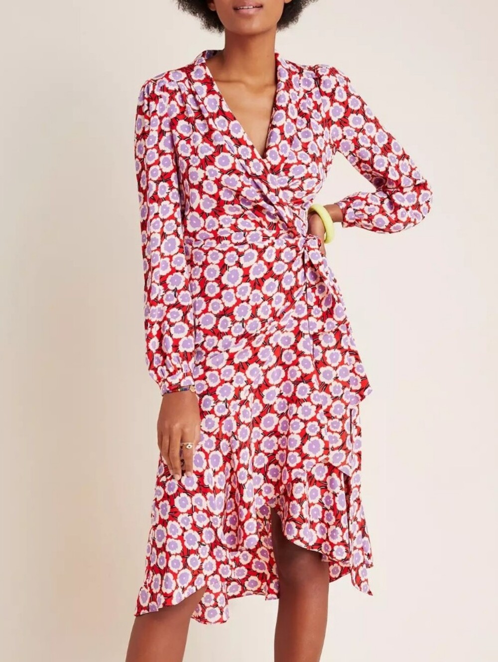 NWT Diane von Furstenberg Carla Floral Wrap Dress